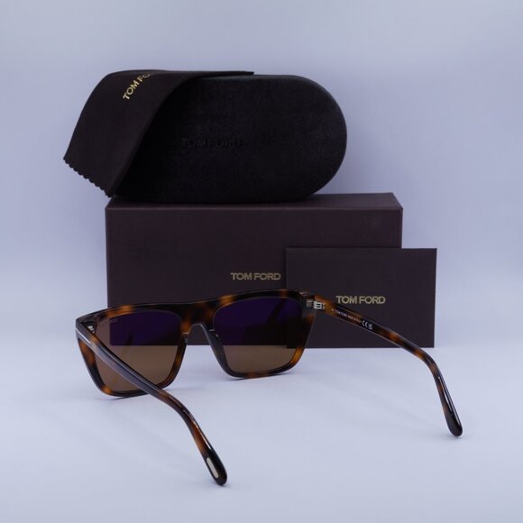 Tom Ford FT1175 53E Square Sunglasses – Blonde Havana/Brown - Picture 9 of 10